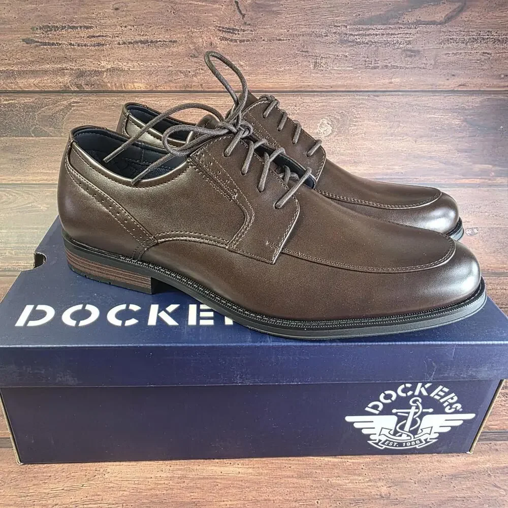 Dockers Mens Elmer Synthetic Leather Dress Oxford Lace Up Shoe Size‎ 11
